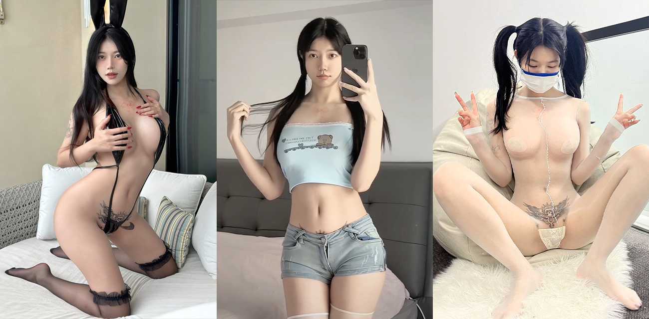 抖音九头身网红【鱼神】野外车上自慰视频流出，纤细蜂腰蜜桃翘臀淫纹刺青母狗本性骚到爆